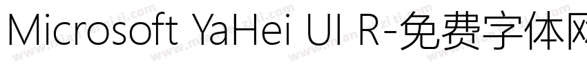 Microsoft YaHei UI R字体转换